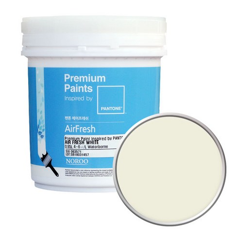 노루페인트 팬톤 에어프레쉬 페인트 무광 1L, Vanilla Ice(11-0104)
