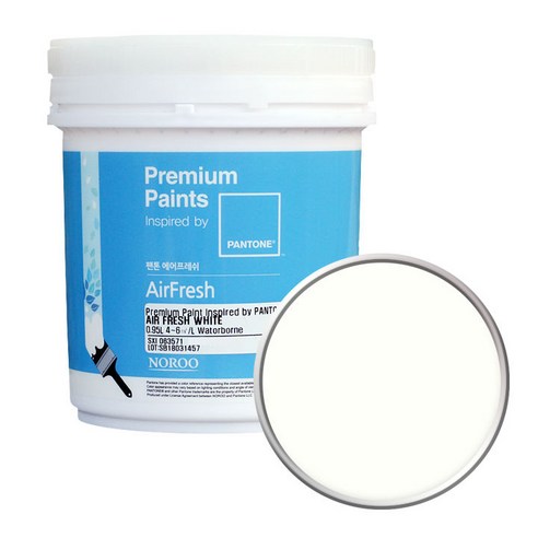 노루페인트 팬톤 에어프레쉬 페인트 무광 1L, Cream White(11-0103), 1개