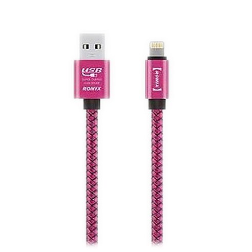 APOINT ROMIX 고속 충전 데이터 케이블 iphone 8핀, RS101(PINK), 1개