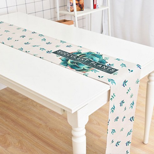 노랜드 다크 리프 스타일 테이블러너 30 x 180 mm, 5, 1개