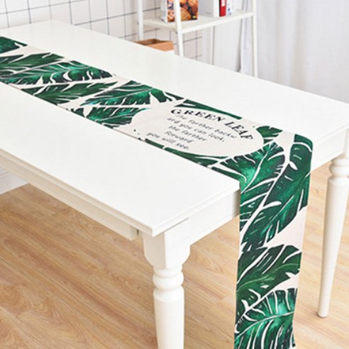 노랜드 다크 리프 스타일 테이블러너 30 x 180 mm, 4, 1개