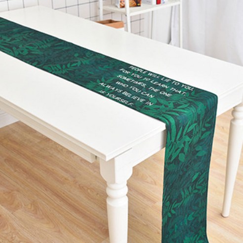 노랜드 다크 리프 스타일 테이블러너 30 x 160 mm, 1, 1개