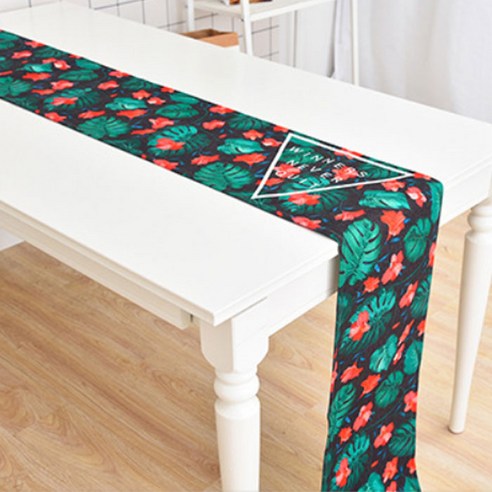 노랜드 다크 리프 스타일 테이블러너 30 x 180 mm, 6, 1개