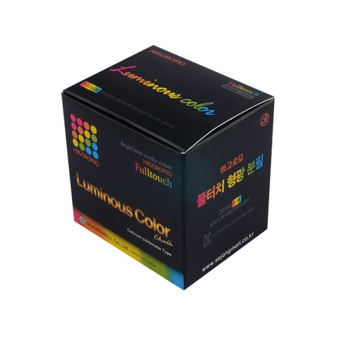 하고로모 형광 탄산분필 5색 20개, 혼합 색상, 20개입