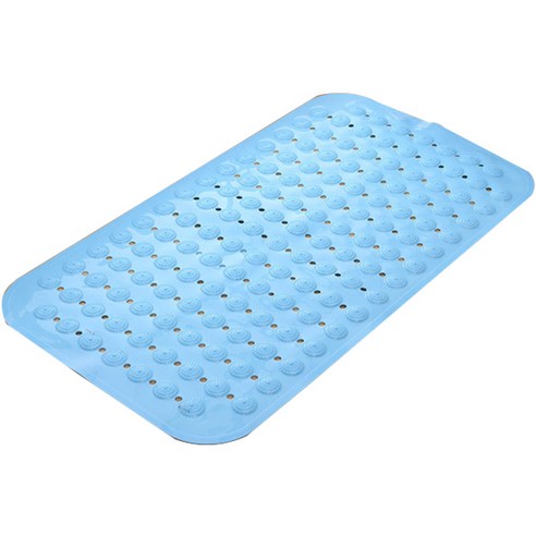 더자카 미끄럼방지 욕실매트 68 x 37cm, 파스텔블루, 1개