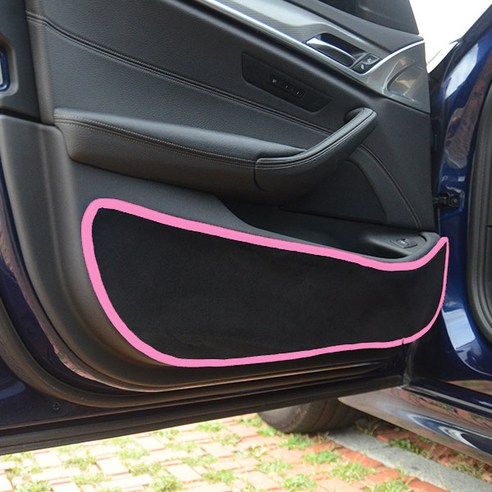 블루코드 차량용 섀미 도어커버 블랙 + 핑크, 현대, 싼타페 CM