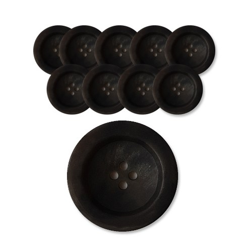패션포인트 무광 텔미단추 21mm, DBR, 10개입