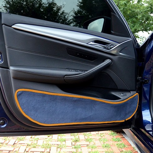 블루코드 차량용 섀미 도어커버 파스텔 네이비 + 오렌지, 현대, 올뉴투싼