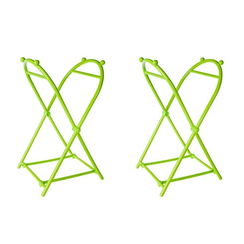 앤티스 주방용품 접이식 쓰레기 봉투 홀더, 그린, 2개