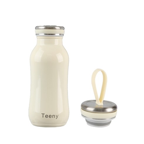 웹셀 티니텀블러 + 루프뚜껑 세트, 베이지, 350ml