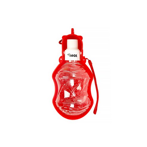 DM 알럽펫 야외 간편 물통 S, 레드, 1개
