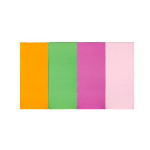 퍼니존 퍼니테라피 오렌지비비드시리즈5 유아폴더매트, 오렌지 + 그린 + 핫핑크 + 베이비핑크