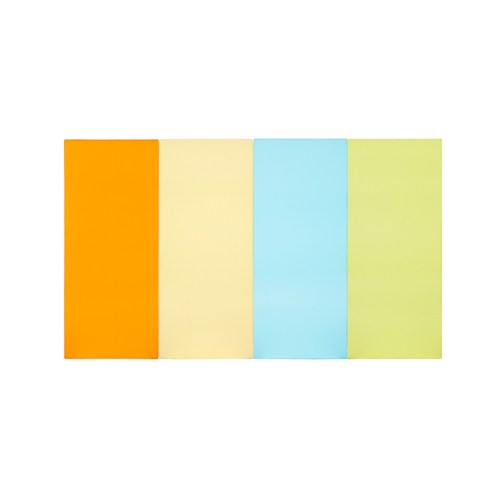 퍼니존 퍼니테라피 오렌지비비드시리즈5 유아폴더매트, 오렌지 + 아이보리 + 스카이블루 + 피스타치오