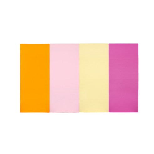 퍼니존 퍼니테라피 오렌지비비드시리즈5 중 폴더매트, 오렌지 베이비핑크 아이보리 핫핑크