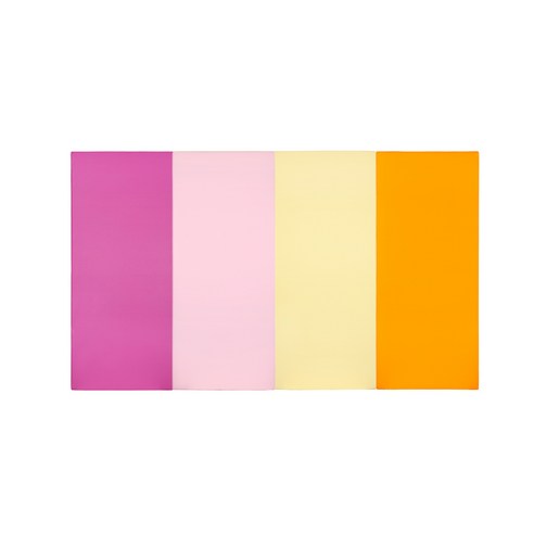 퍼니존 퍼니테라피 유아폴더매트 핫핑크비비드시리즈5, 핫핑크 + 베이비핑크 + 아이보리 + 오렌지