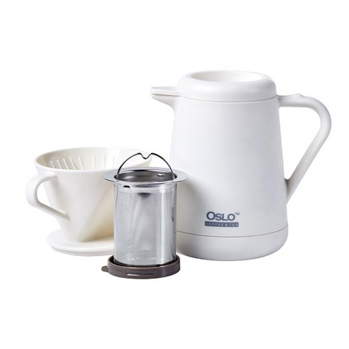 한주코리아 오슬로 보온보냉 아이카페 커피&티 서버포트 620ml, 화이트, 1세트