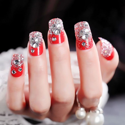 디엠코퍼레이션 알럽뷰 프린세스 네일팁 24피스, AL06, 1세트