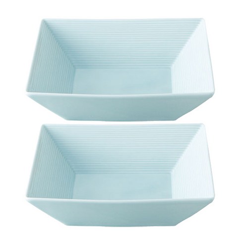 레벤쿠첸 오다도기 센단 정사각 볼 16cm, 블루, 2개입