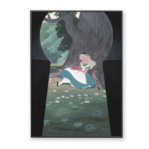 콜렉션플러스 디즈니 이상한 나라의 앨리스 17191 포스터 + 메탈 액자, 블랙