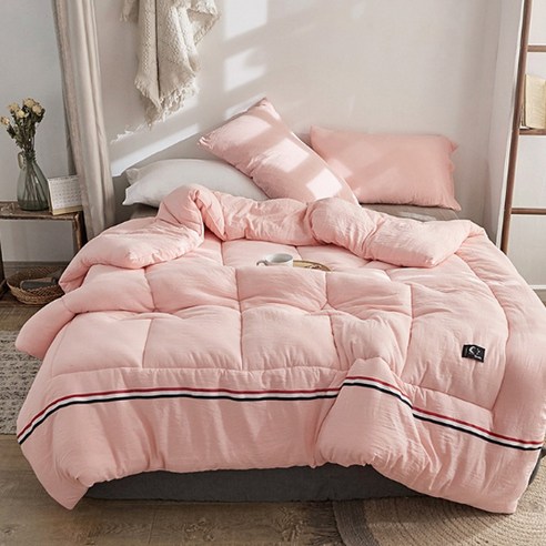 디에스 심플 소프트 베이직 차렵이불 5kg, 핑크