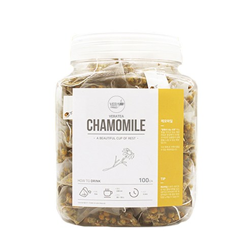 베라티 캐모마일 삼각티백 허브차, 1.2g, 100개입, 1개