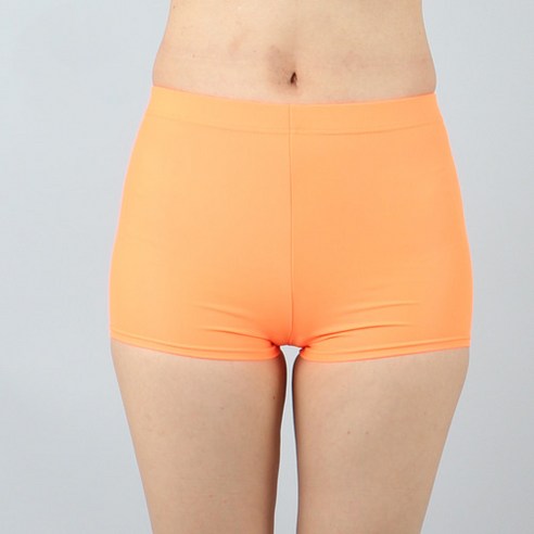 코러스라인 무광스판 1부 에어로빅 반바지, 주황