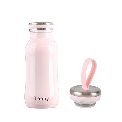 웹셀 티니 텀블러 + 루프 뚜껑, 핑크, 350ml