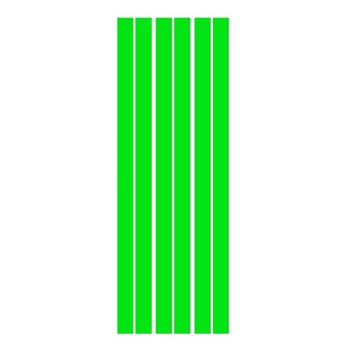 아이스타라인 VIPER 차량용 스타일 스티커 331 CROSS LINE, 초록색, 1개