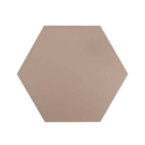 에이드엘 헥사곤 실리콘 테이블매트, 브릭 레드, 395 x 343 mm