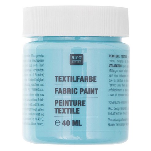 리코 섬유염색물감 14 Turquoise, 40ml, 1색