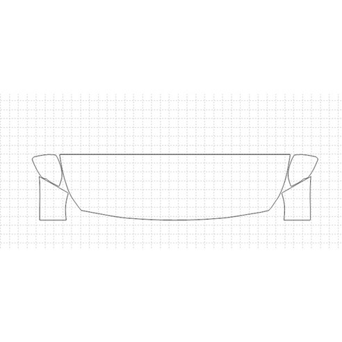 헥시스 현대 엑센트 LIMITED 2018 PU재질 PPF보호필름, 08. HFM 45.72cm, STRAIGHT, WRAPPED, 1개