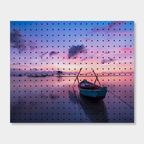 앤비커머스 인테리어타공판 sunrise, 1개, White