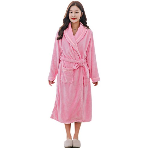 더자카 패턴데이 소프트 플란넬 가운 M, Y320LBBE016, 1개