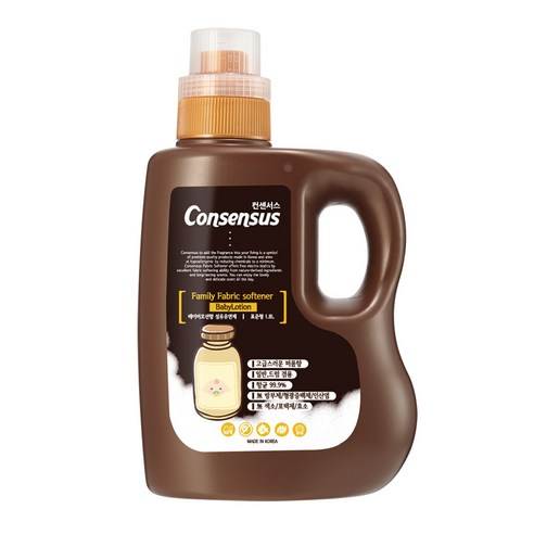 컨센서스 패밀리 섬유유연제 베이비로션 본품, 1.8L, 1개