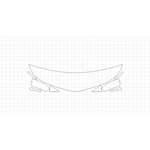 헥시스 쉐보레 볼트 EV 2018 PVC PPF 보호필름 차량용 가드용품, 06. HFM 30.48cm, STRAIGHT, 1개