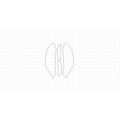 헥시스 쉐보레 볼트 EV 2018 PVC PPF 보호필름 차량용 가드용품, 03. HEADLIGHTS, FOGLIGHTS, 1개