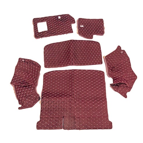 JIAODIAN 프리미엄 퀼팅 차량용 트렁크 매트 버건디, 미쓰비시, ASX 2011년~2014년