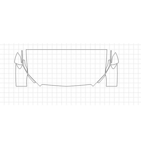헥시스 벤츠 E CLASS SEDAN 300 2018 PU PPF 보호필름 차량용 가드용품, 18.HFM 76.2CM, STRAIGHT, WRAPPED, 1개