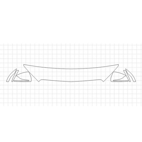 헥시스 벤츠 E CLASS SEDAN 300 2018 PU PPF 보호필름 차량용 가드용품, 20.HM 30.48CM, BIKINI, WRAPPED, 1개
