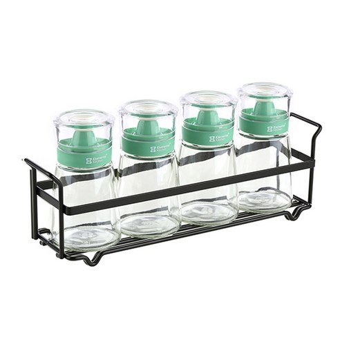 시노글라스 스마트 오일병 그린 160ml x 4p + 거치대, 1세트