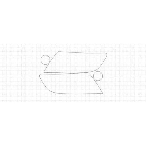 헥시스 쉐보레 콜로라도 Z71 2018 PVC재질 HEADLIGHTS FOGLIGHTS PPF보호필름, 1개