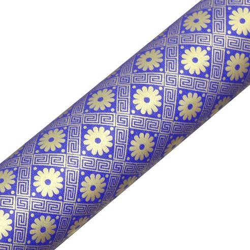 영프라자 국화 종이롤 포장지 53cm x 20m, 블루, 1개