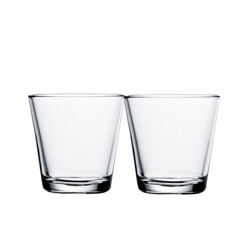 이딸라 가르티오 텀블러 컵 210ml, 투명, 2개