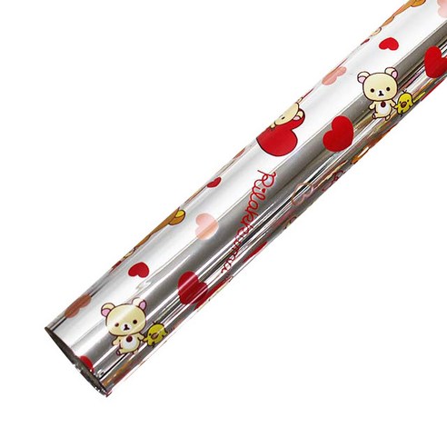 리락쿠마 실버 포장지 – 대형 53cm x 12m, 1개 
캐릭터 문구