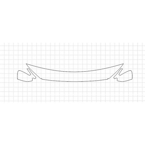 헥시스 현대 코나 SEL 2018 PVC PPF 보호필름 차량용 가드용품, 05. HFM 30.48cm, BIKINI, WRAPPED, 1개