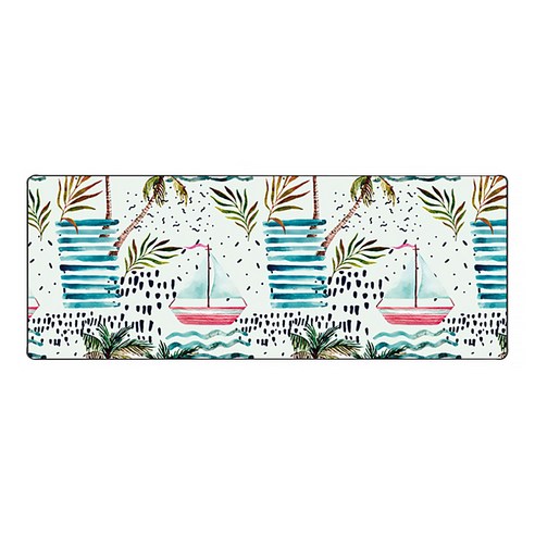 디엠코퍼레이션 알럽컴 무디쉬 마우스 장패드 900 x 400 x 2 mm, 화이트배, 1개