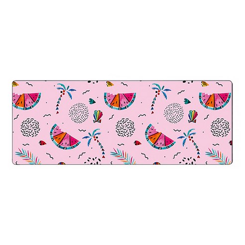 디엠코퍼레이션 알럽컴 무디쉬 마우스 장패드 900 x 400 x 2 mm, 핑크수박, 1개