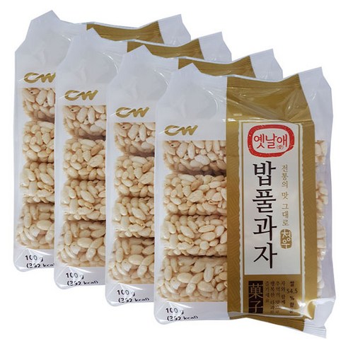 청우식품 밥풀과자, 100g, 4개