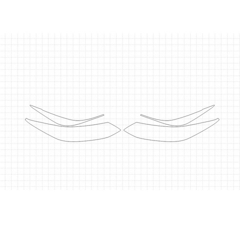 헥시스 쉐보레 크루즈 RS 2018 PVC PPF 보호필름 차량용 가드용품, 05. HEADLIGHTS, 1개