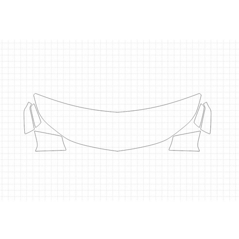 헥시스 쉐보레 이쿼녹스 LT 2018 PVC PPF 보호필름 차량용 가드용품, 11. HFM 60.96cm, BIKINI, WRAPPED, 1개